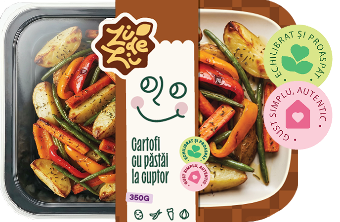 Cartofi cu păstăi la cuptor